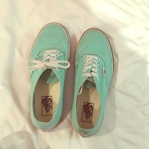 Turquoise vans